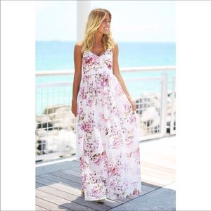 sale! White floral maxi